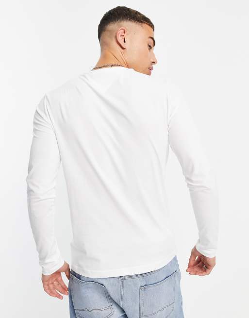 Tommy Hilfiger slim fit long sleeve t-shirt in white | ASOS