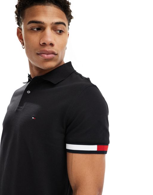 Tommy Hilfiger Slim Fit Polo in Black