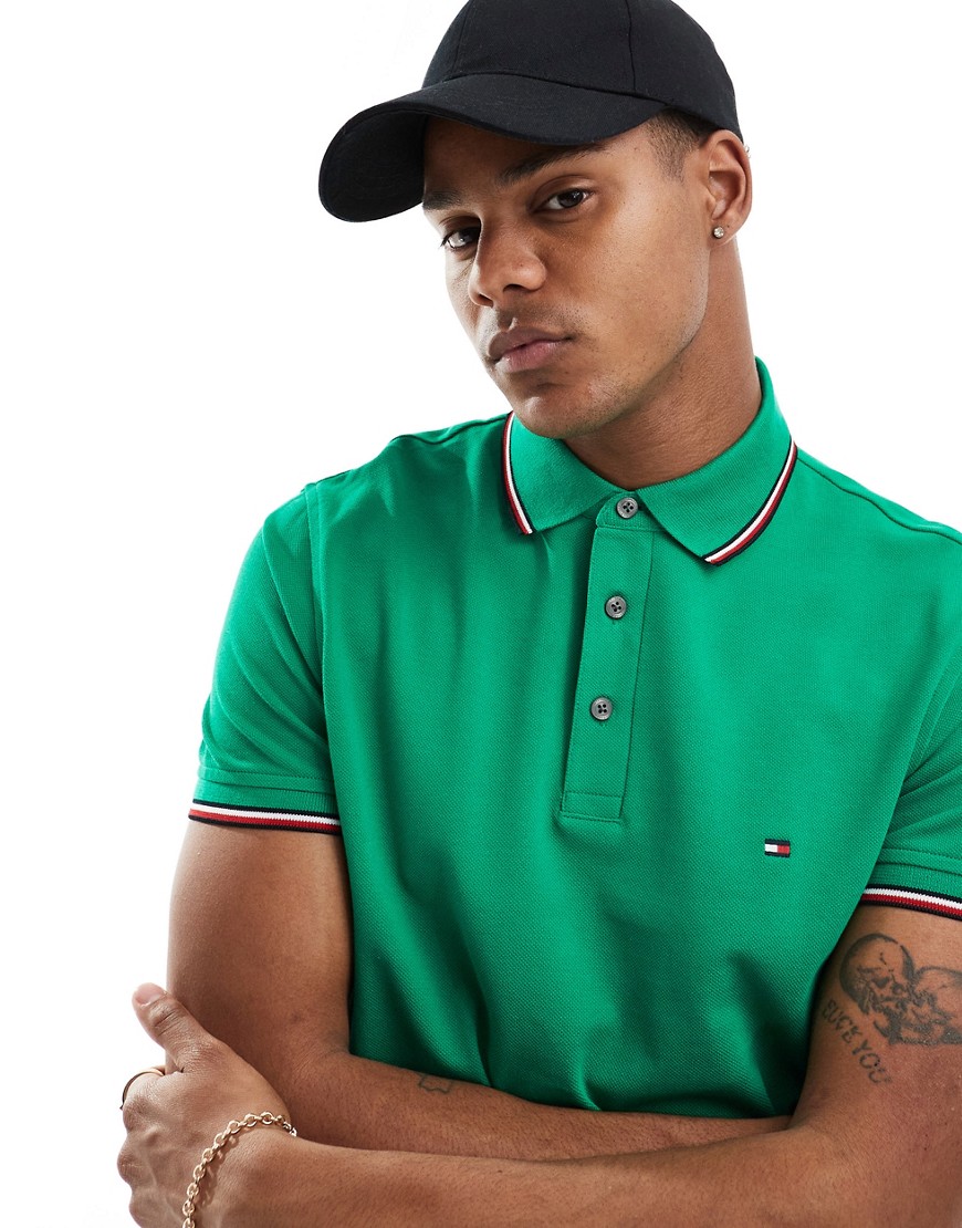 Tommy Hilfiger Slim Fit Polo in Green