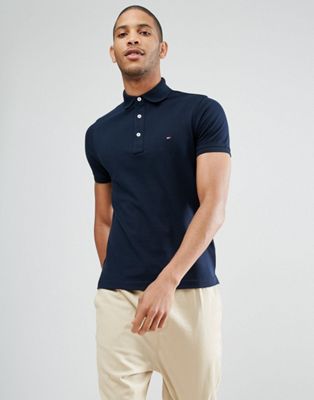Tommy Hilfiger slim fit polo in navy | ASOS