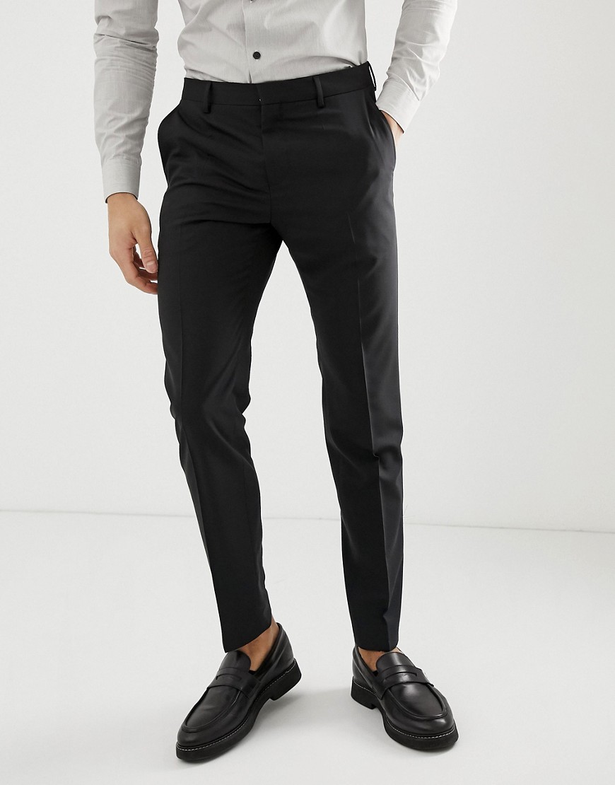 Tommy Hilfiger slim fit suit trouser-Black