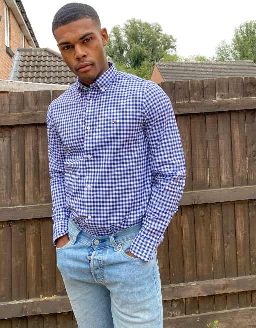 Tommy hilfiger gingham discount shirt