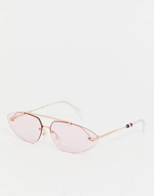 Tommy Hilfiger slim oval sunglasses in 