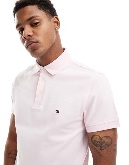 Tommy Hilfiger Slim Polo in Pink Brown ASOS