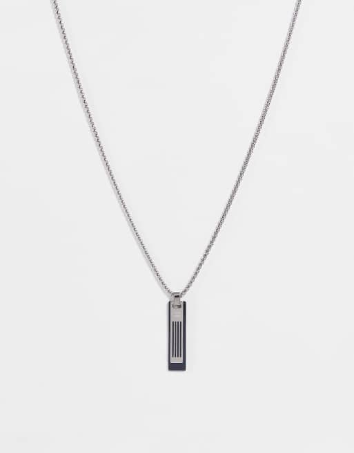 Tommy Hilfiger - Sølvfarvet vedhæng i rustfrit stål - 2790350