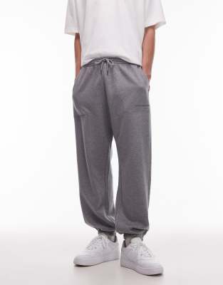 Tommy Hilfiger Small Logo Joggers In Gray