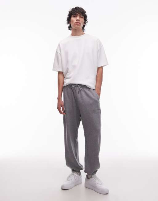 Tommy Hilfiger small logo joggers in grey, 2 of 5