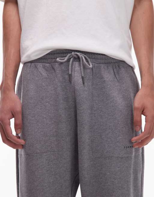 Tommy Hilfiger small logo joggers in grey, 4 of 5