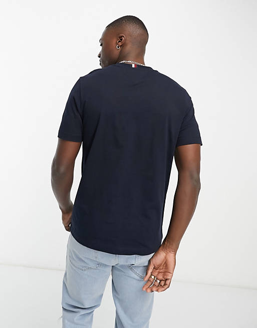 Tommy Hilfiger small logo T-shirt in navy | ASOS
