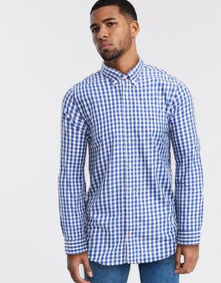 tommy hilfiger blue check shirt