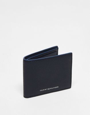 Tommy Hilfiger small structure card holder in space blue