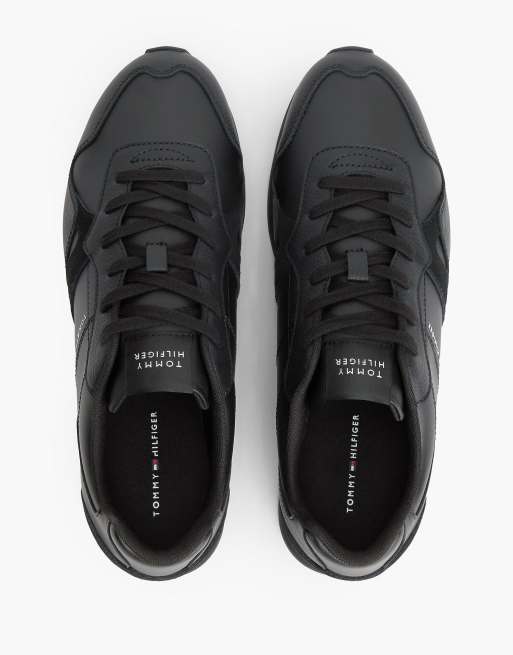 Tommy Hilfiger Sneaker aus Leder mit geprägtem Logo in Schwarz, 3 von 7
