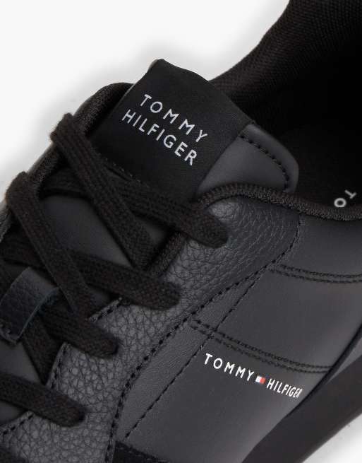 Tommy Hilfiger Sneaker aus Leder mit geprägtem Logo in Schwarz, 6 von 7