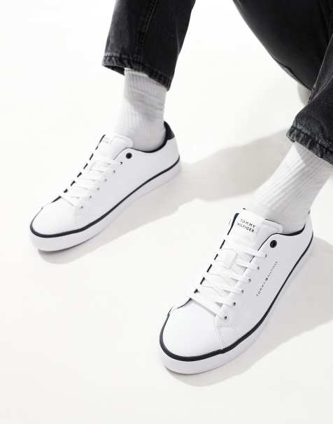 Tommy Hilfiger - Sneakers bianche in pelle vulcanizzata - view 1