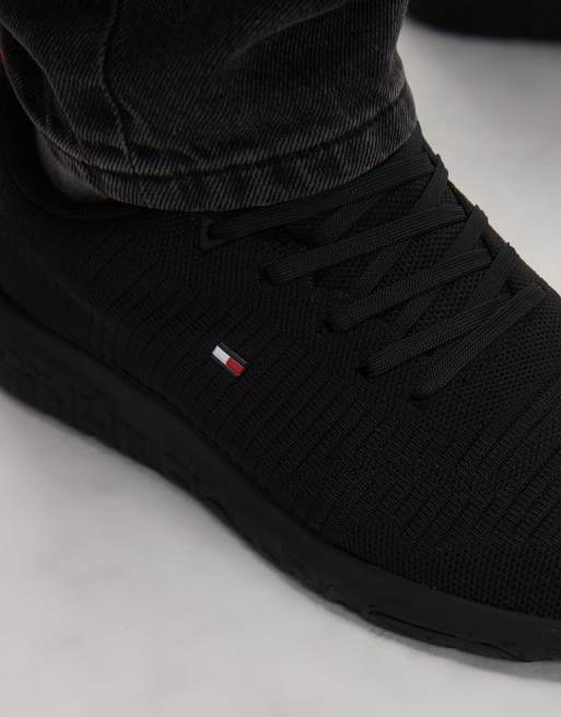 Tommy Hilfiger - Sneakers da corsa in maglia nere, 3 di 5