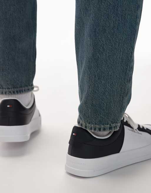 Tommy Hilfiger - Sneakers i hvid/marineblå, 3 af 5