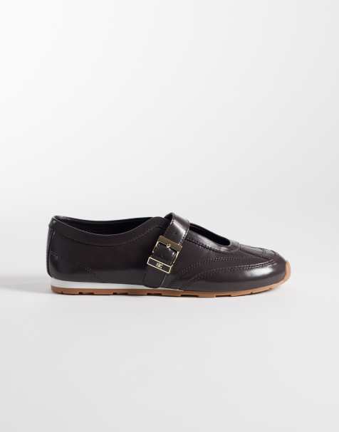 Tommy Hilfiger - Sneakers marroni stile Mary Jane - view 1