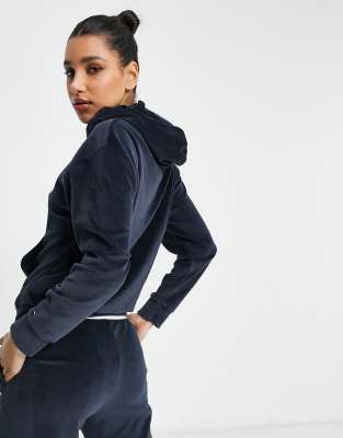 tommy hilfiger velour hoodie