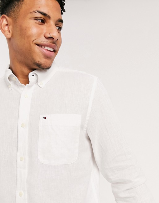 Tommy Hilfiger solid long sleeve shirt