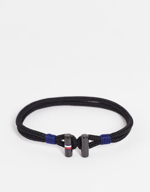 Tommy Hilfiger - Sort armbånd i nylon