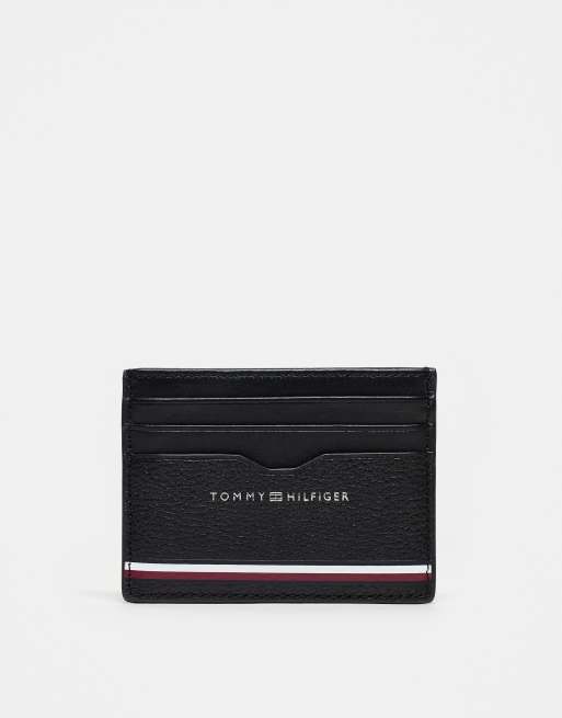 Tommy Hilfiger - Sort kortholder med centreret design