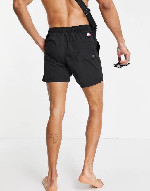 Tommy Hilfiger - Sorte badeshorts med logo på siden, 2 af 4