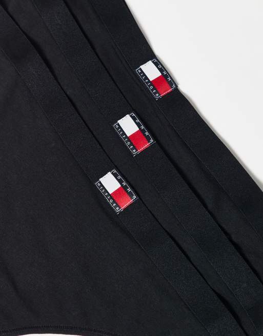 Tommy Hilfiger - Sorte G-strenge med flagdetalje i pakke med 3 stks, 3 af 3