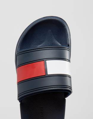 tommy hilfiger splash sliders in navy