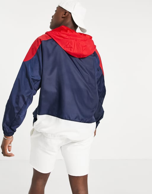 Tommy hilfiger windbreaker on sale blue