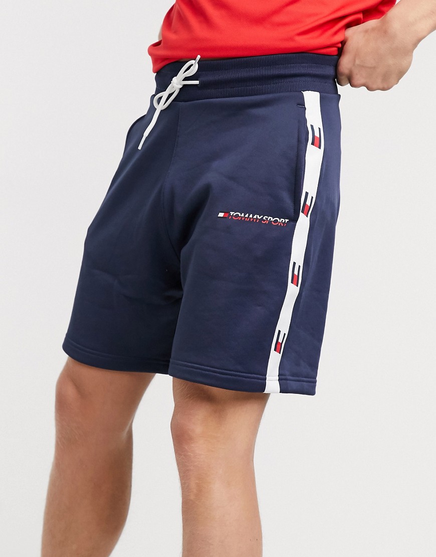 Tommy Hilfiger Sport 7 taped shorts-Navy