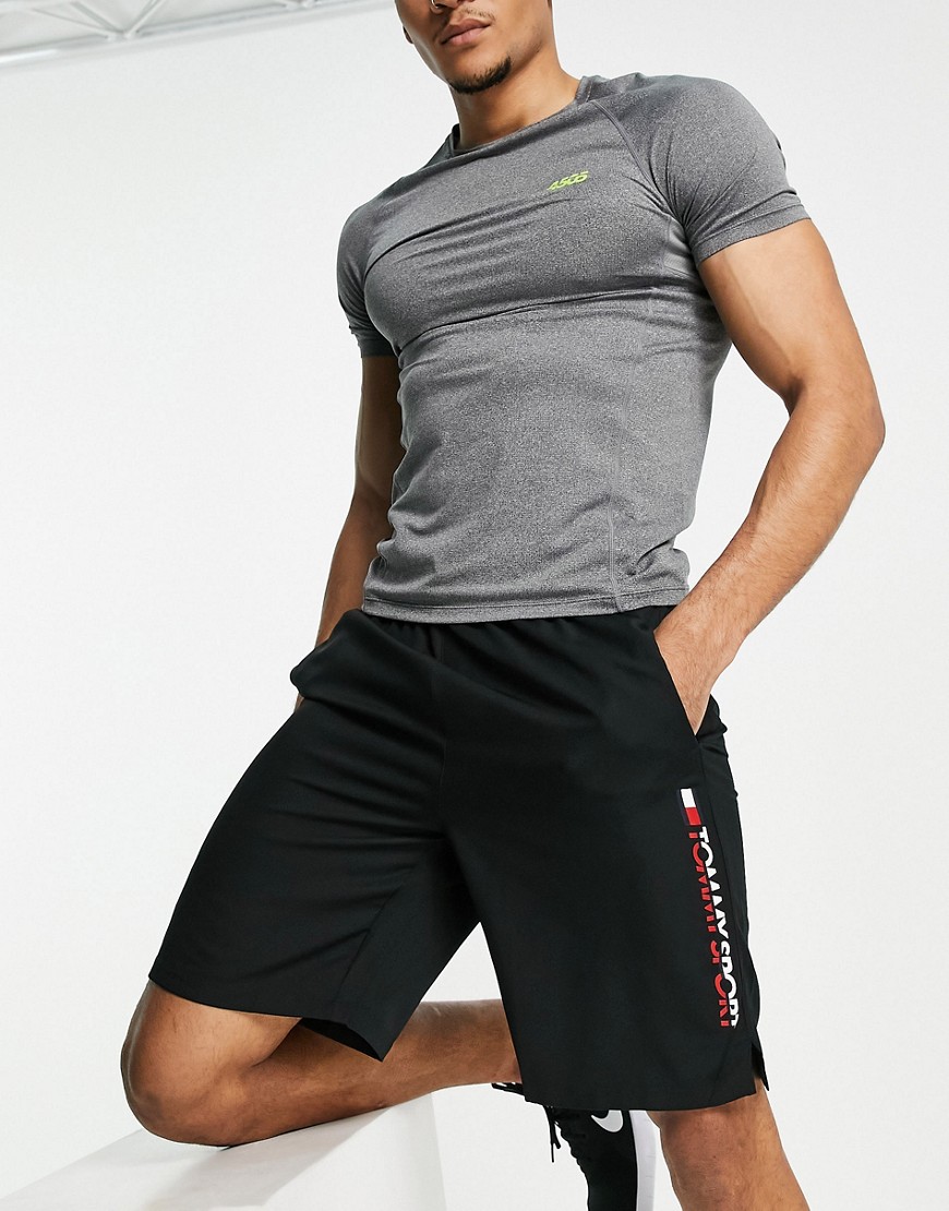 Tommy Hilfiger Sport 9 inch woven shorts-Black
