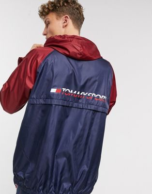 tommy hilfiger sport hooded windbreaker jacket