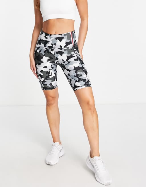 Tommy Hilfiger Sport co-ord flag logo performance shorts in black multi camo 