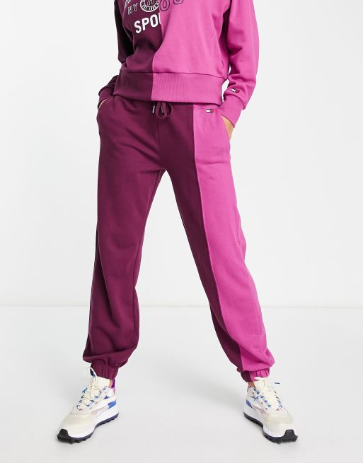 Womens tommy best sale hilfiger jogger set