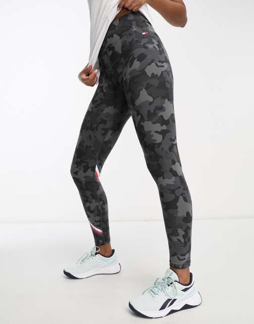 Tommy Hilfiger Sport co-ord logo leggings in black camo