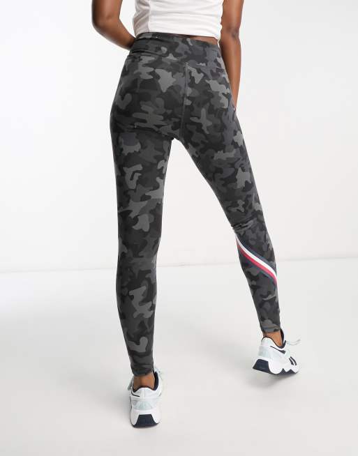 Tommy Hilfiger Sport co-ord logo leggings in black camo