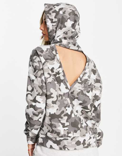 shoulder print drop Tommy camo gray Sport in ASOS Hilfiger | hoodie