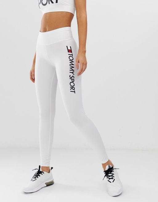 Tommy Hilfiger Sport highwaist logo legging in white