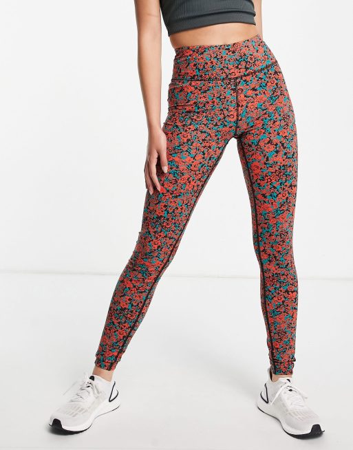 Tommy Hilfiger - Sport - Leggings i camouflageprint - Del af sæt
