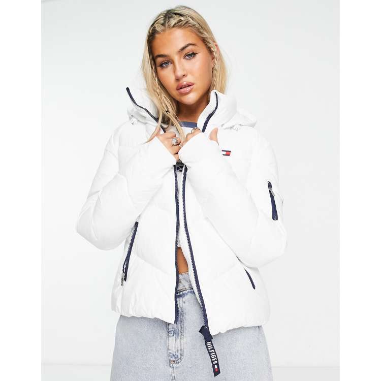 Tommy hilfiger women's clearance white jacket