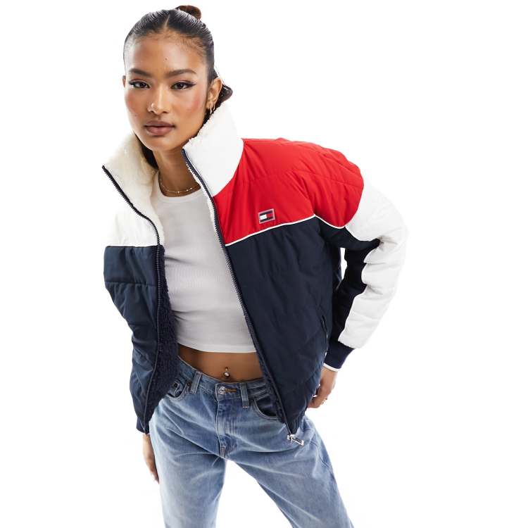 Tommy Hilfiger USA Crest Hooded Jacket  Jackets, Activewear editorial,  Sporty jacket