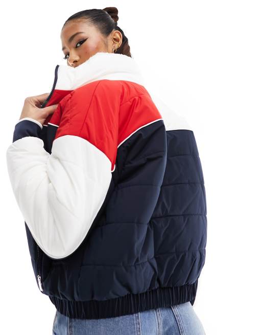 Tommy Hilfiger Sport logo puffer jacket in multi