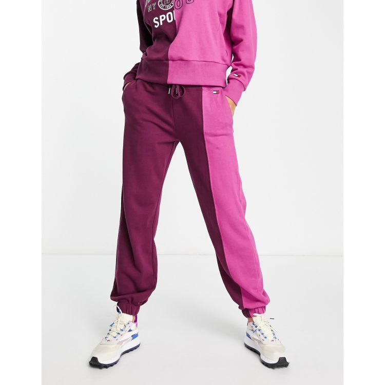 Tommy Hilfiger Sport logo sweatpants in purple multi - part of a set