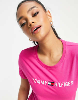 pink tommy hilfiger shirt