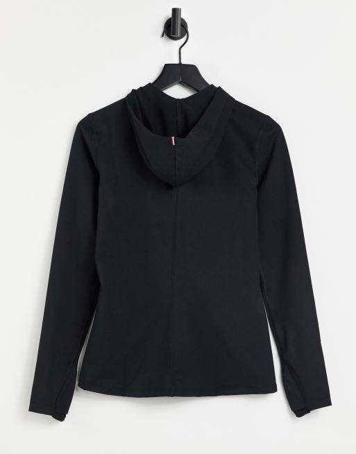 Tommy Hilfiger Sport logo zip hoodie in black, 2 of 4