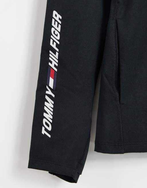 black tommy hilfiger zip hoodie