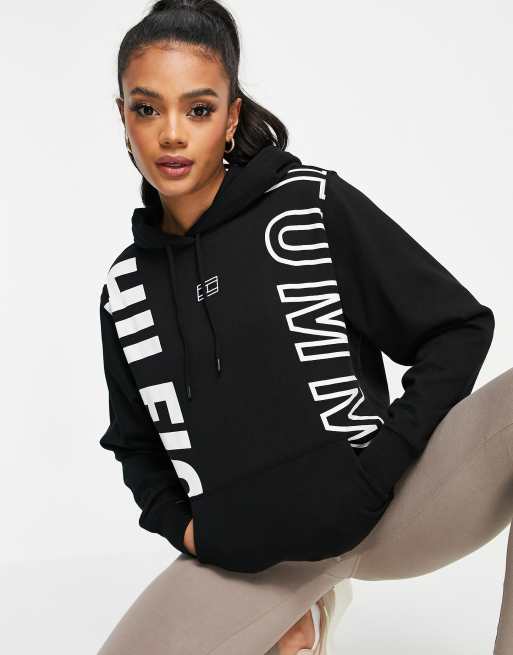 Tommy Hilfiger Sport oversized hoodie with graphic print in black