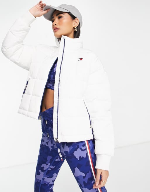 Tommy Hilfiger Sport puffer jacket flag logo in ASOS