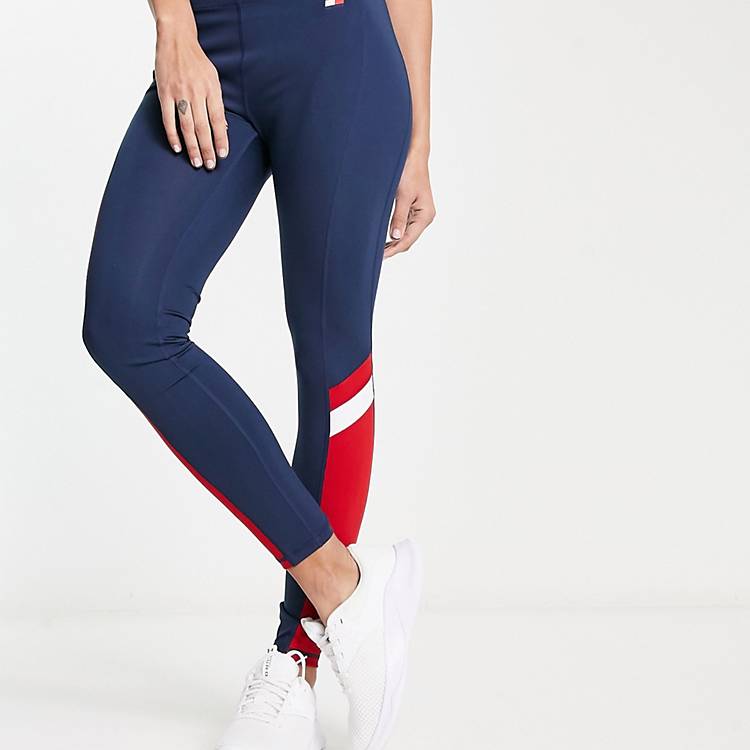 Tommy Hilfiger Sport stripe leggings in navy -set | ASOS