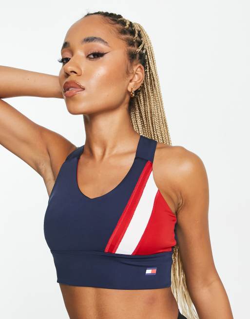 Tommy Hilfiger Sport stripe sports bra in multi